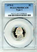 1979-S Proof Type 1 Jefferson Nickel in PCGS PR69RD DCAM