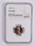 PF67 RD 1953 Lincoln Wheat Cent NGC