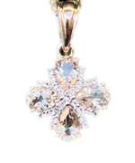 Sparkling Natural Morganite 14 Kt Rose Gold Plated Pendant