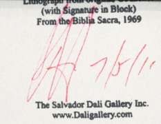 Very collectable Dali from Bible Sacra series.1969