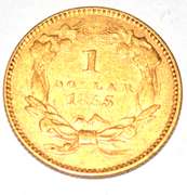 1855 Type 2 Princess US $1 Gold Coin