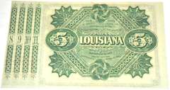 $5 1880 Green Series Louisiana Baby Bond Note