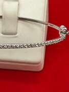 BRAND NEW 14K WHITE GOLD AND DIAMOND BANGLE BEACELET
