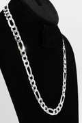 Men's 1mm Solid .925 Sterling Silver Flat Figaro Chain Link Italy Necklace 26"