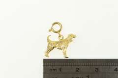 14K Yellow Gold 3D Dog Hound Puppy Pet Animal Charm/Pendant
