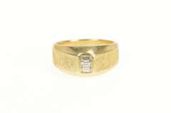 14K Yellow Gold 0.42 Ctw VVS Baguette Diamond Men's Ring