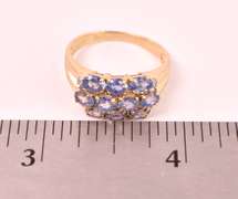 Lovely Purple Sapphire Ring in 14K Yellow Gold