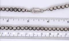 Vintage 925 Sterling Silver Beads Necklace