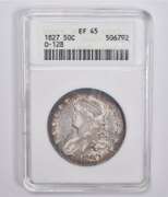 EF45 1827 Capped Bust Half Dollar O-128 ANACS