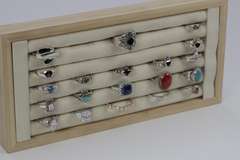 Sterling Silver Curated Ring Assortment Various Sizes & Styles (20 Ring Lot)
