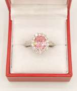 Beautiful Pink Sapphire Cocktail Ring