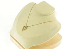 14K Yellow Gold Diamond Ornate Classic Heart Love Symbol Pendant