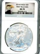 2014 American Silver Eagle in NGC MS70 First Release