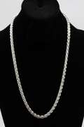 Sterling Silver Men's Heavy Wheat Chain 6mm Solid 925 Italy Foxtail Spiga 18"