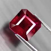 Fantastic 2.95ct emerald cut rich blood red Ruby