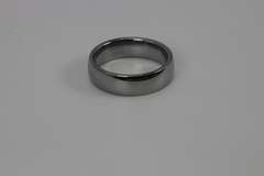 7mm Mirror Finish Tungsten Carbide Wedding Band Size 13
