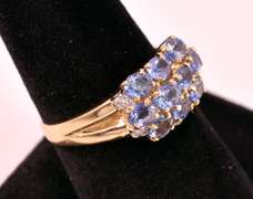 Lovely Purple Sapphire Ring in 14K Yellow Gold