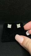 STUNNING PRINCESS CUT MULTI-DIAMOND 2.00 CARAT STUDS IN 14K YELLOW GOLD