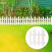 24PCS Outdoor PVC Plastic White Fence Pet Fence