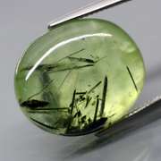 Collectors 26.96ct heavily rutilated Prehnite