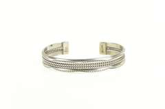 Sterling Silver Taje Navajo Native American Artisan Cuff Bracelet
