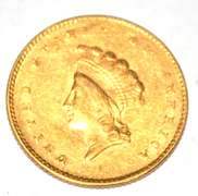 1855 Type 2 Princess US $1 Gold Coin