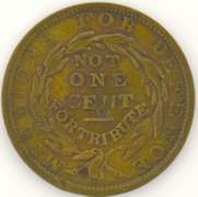 1837 Phoenix Millions For Defense Hard Times Token HT-57 R-2