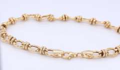 Gorgeous Yellow Gold Fancy Link Bracelet
