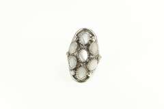 Sterling Silver L Henderson Southwestern Mother of Pearl Ring