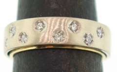 Diamond Band in 18KT White Gold