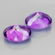 Glittering 6.40ct violet Amethyst pair
