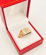 14kt Solid Yellow Gold Men's Designer Style Ring