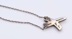 Tiffany & Co X Pendant on Chain in Sterling Silver