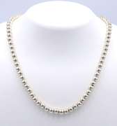 Vintage 925 Sterling Silver Ball Necklace