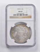 MS65 1878-S Morgan Silver Dollar NGC