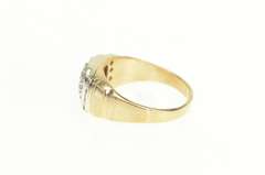 10K Yellow Gold 0.50 Ctw Diamond Cluster Men's Wedding Ring