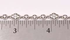 Sterling Bracelet With White Gems