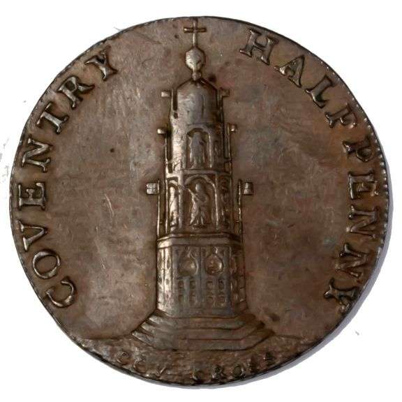 1793 Lady Godiva 1/2 Penny Condor Token