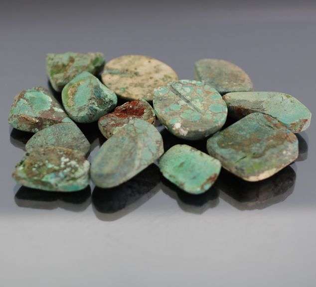 Gorgeous 161.50ct Turquoise rough cabochon set