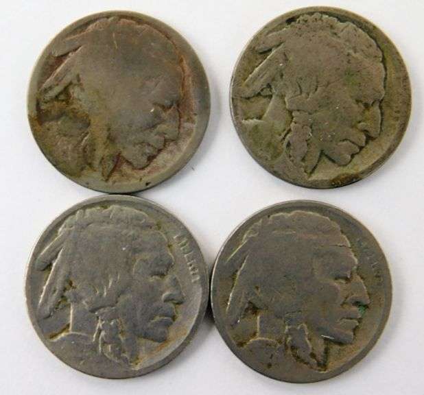 8 U.S. Buffalo Nickels