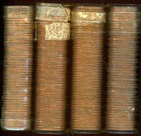 4 BU Rolls of Lincoln Wheat Cents