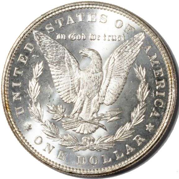 1885 Frosty White BU Morgan Dollar