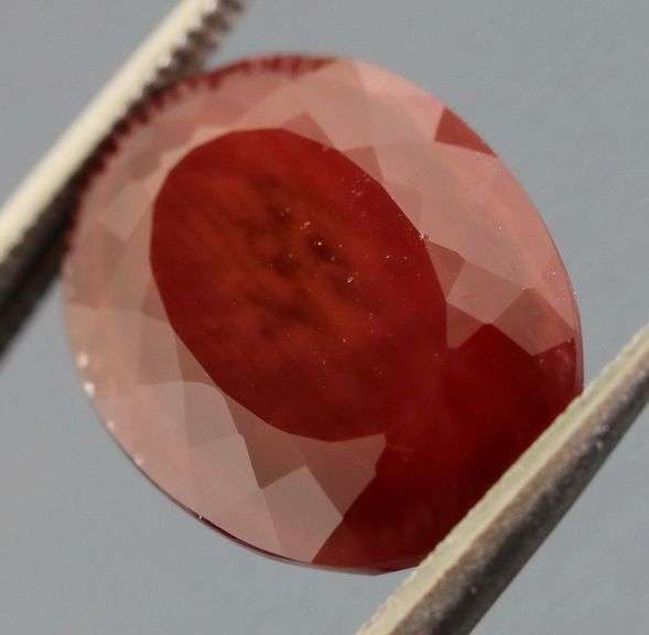 Don't miss this 4.98ct top violet red Andesine!