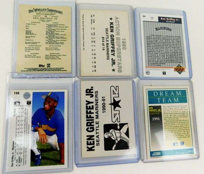 6 Ken Griffey, Jr. Baseball Cards
