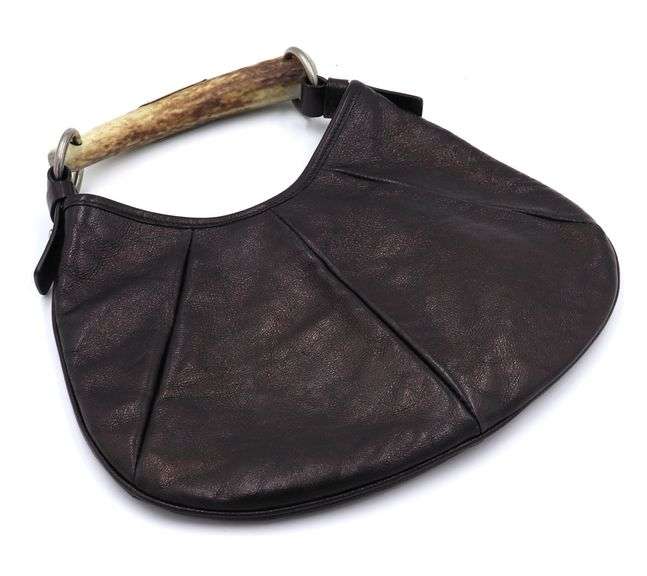 YSL Mombass Horn & Leather Purse