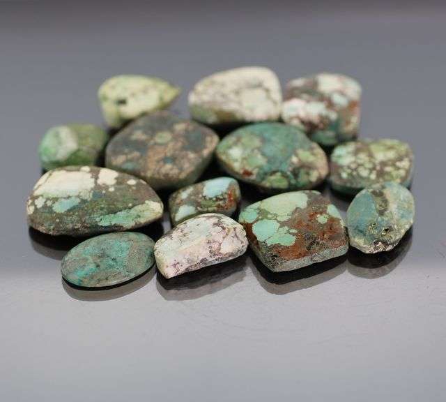Really cool 189ct Turquoise rough cabochon set