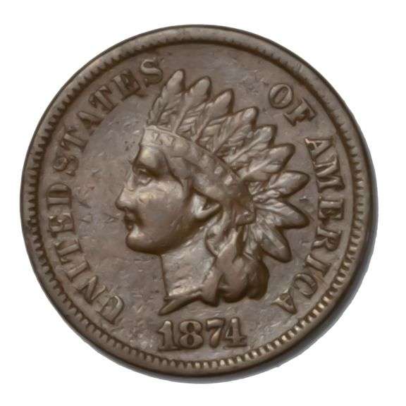 1874 Indian Head Cent
