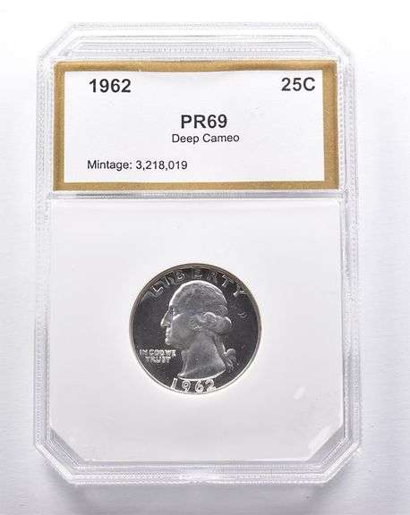 PR69 Deep CAM 1962 Washington Quarter PCI