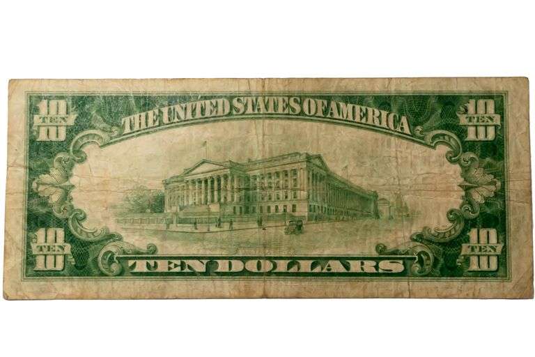 $10 First National Bank of Atlanta 1929 Series National Note