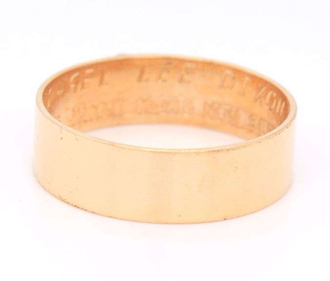 14kt Yellow gold masonic D.C ring